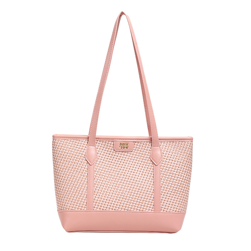 Bolsa de moda coreana de alta capacidad bolsas de ropa casual 2026 nueva nicho Zhongzhong bolsas de hombro tejidas