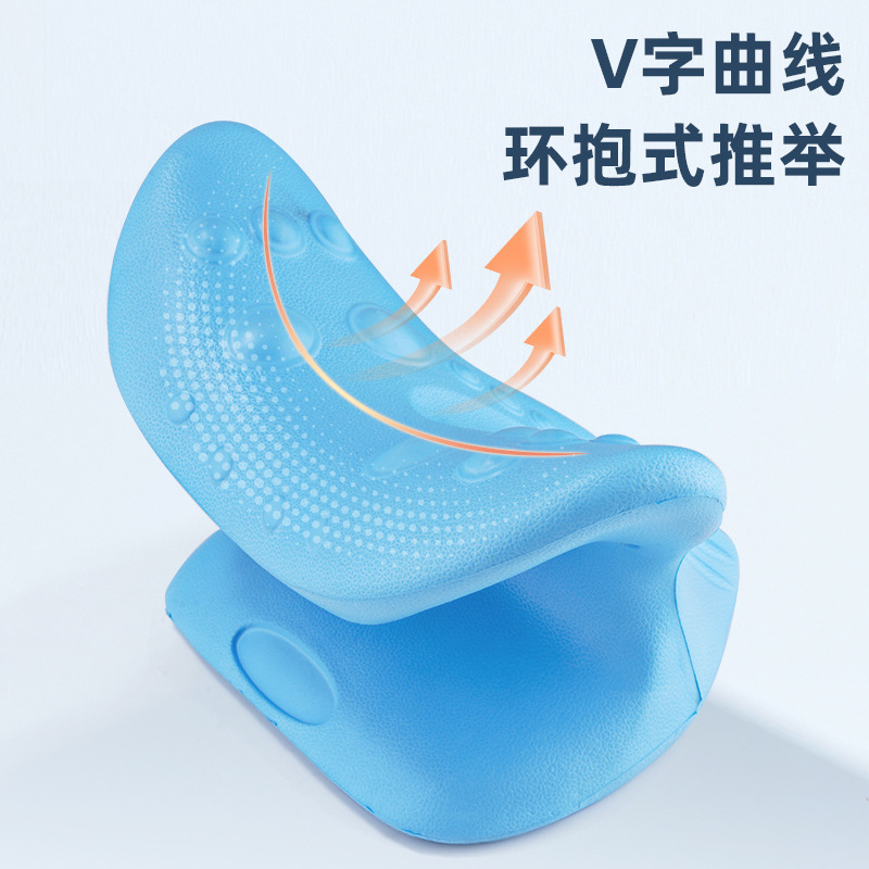 頚椎枕専用マッサージ枕肩口ゆるやか牽引首矯正器C型枕重力バッチマッサージ枕|undefined