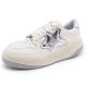 White Shoes Women's Thick Sneakers Breathable Comfortable Fashionable Round Toe Lace-up Non-slip Height Increasing Casual All-match Sneakers Trendy