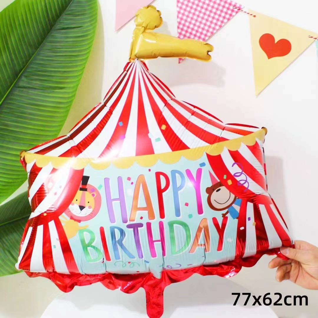 INS estilo coreano Decoración de cumpleaños pastel oso globo decoración de la fiesta de cumpleaños de los niños foto de cumpleaños decoración de la escena