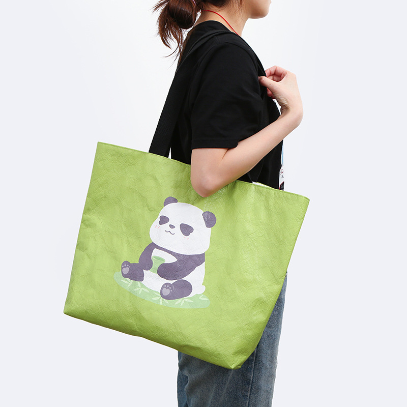 防水可水洗杜邦纸袋定logo大容量环保购物纸质手提袋复古小批量