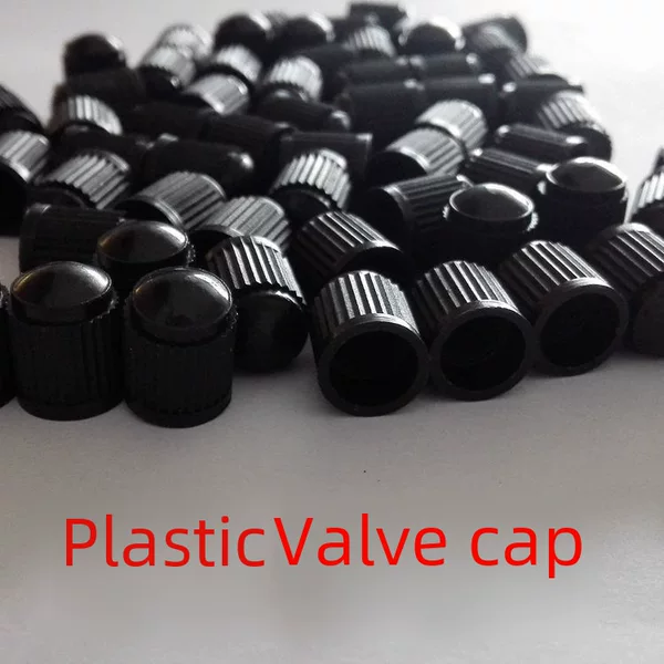 Factory Direct Sales car bicycle tire black plastic valve cap dust cover dust cap