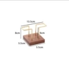 Walnut Wood-Paper Towel Ring (square)