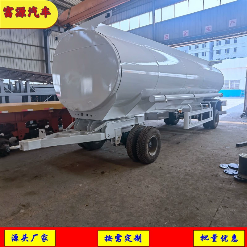 Производственная настройка 8m полный прицеп-цистерна, тягач, буксирующий транспортер нефтяных резервуаров, двухосный цистерновый полуприцеп