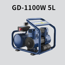 圣帕捷动无油低音空压机可喷漆小型空气压缩机5L-1100W高压气泵