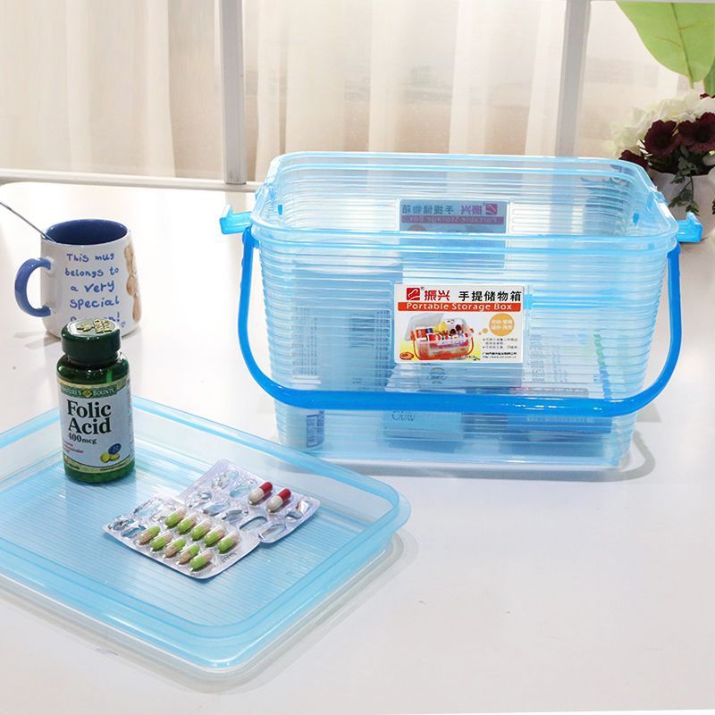 ペット用ドライフード収納ボックス子供用玩具収納ボックス釣り蓋付き手提げツールボックススナック衣類整理ボックス|undefined