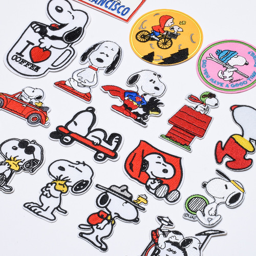 Embroidered cloth stickers Cartoon animal patches Children's clothing accessories Animal dogs and cats Shoes and hats accessories Children's jewelry accessories