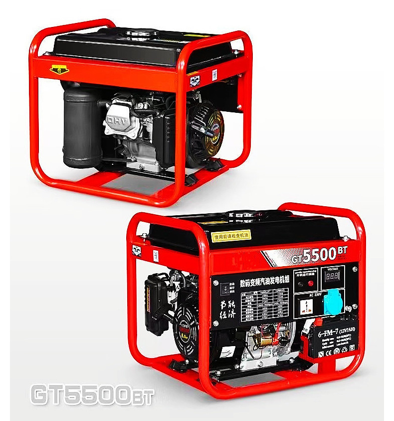 3KW/5KW gasoline diesel generator set 6.5KW/8KW commercial single-phase 220V three-phase 380V generator