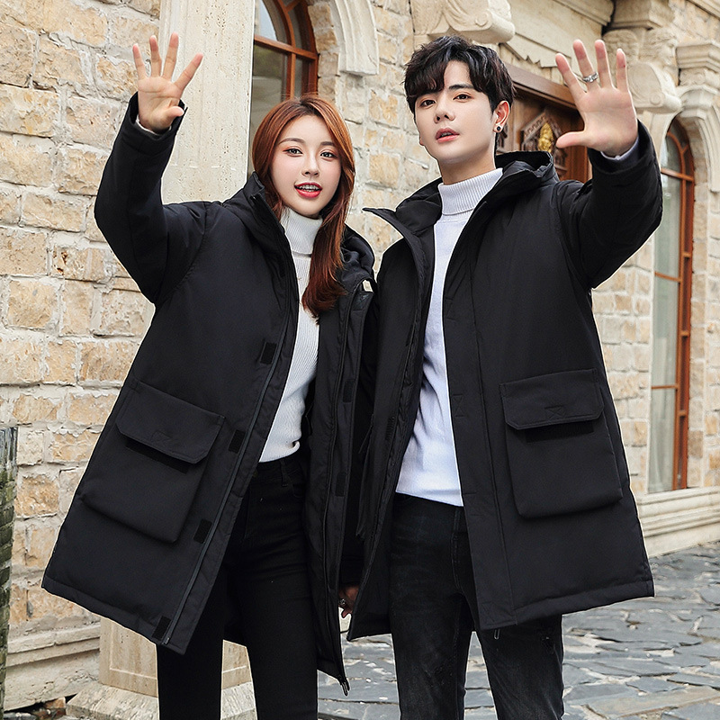 Transmisión en vivo invierno engrosada chaqueta de los hombres de media longitud slim fit casual gran ropa de trabajo juvenil chaqueta caliente al por mayor