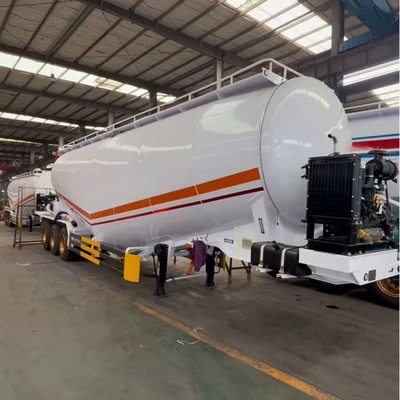 Sement daşıyan yük maşınları Semi-Trailer 4-Axle Fly Ash Semi-Trailer