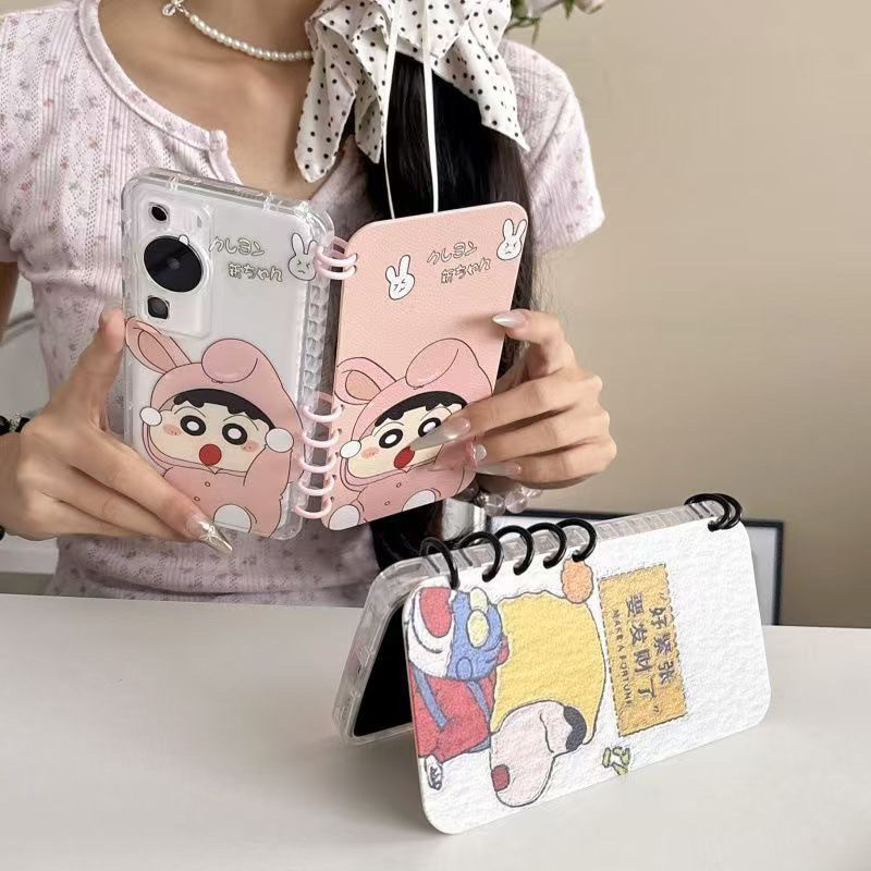 Cartoon Oil Painting Fortune Rabbit Ears Xiaoxin Apple 16Promax Mobile Phone Case Iphone15 Book 14 Silicone 13 Soft