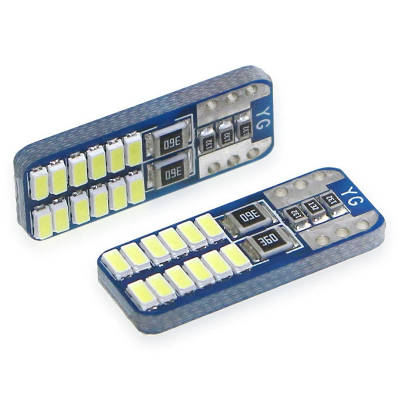 Автомобильная светодиодная ширина декодирования света CANBUS T10 3014 24SMD автомобильная лампа для чтения