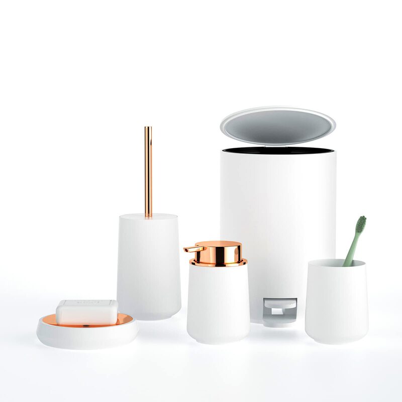 Bathroom Set Nordic High-End Bathroom Wash Set Brushing Cup Toilet Brush Trash Can Repackaged Lotion Bottle Wholesale