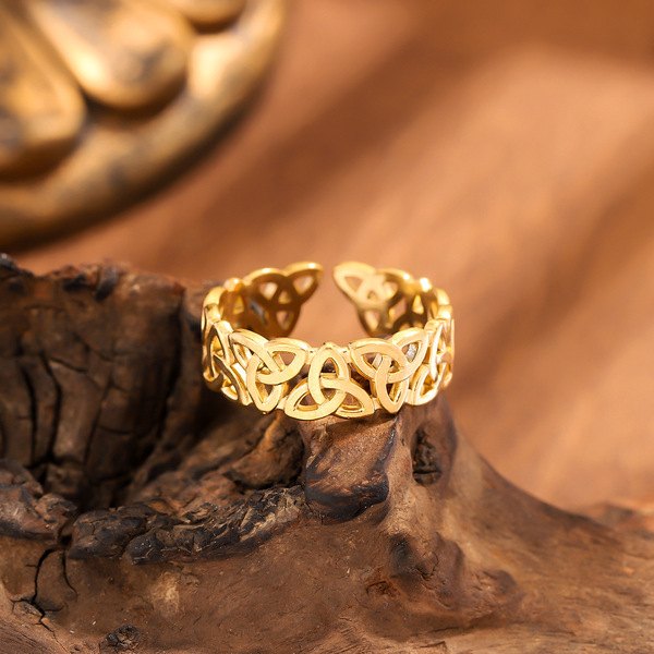 Universal geometric ring stainless steel for men and women