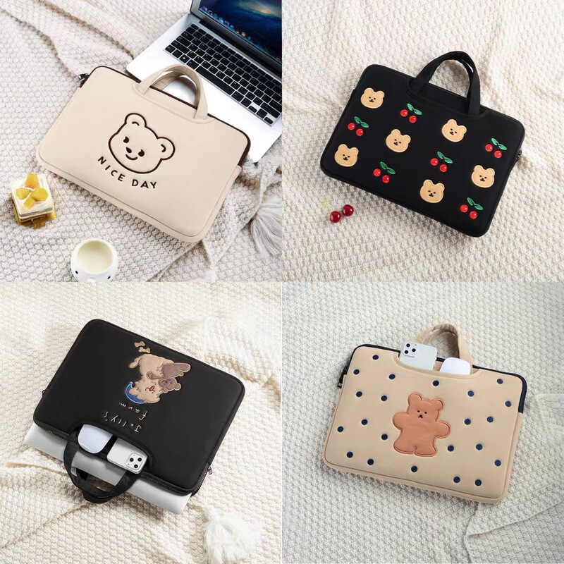 Japanese and Korean cross-border wholesale computer bag portable girl cute apple Huawei 13.3-inch/14-inch/15.6/16-inch