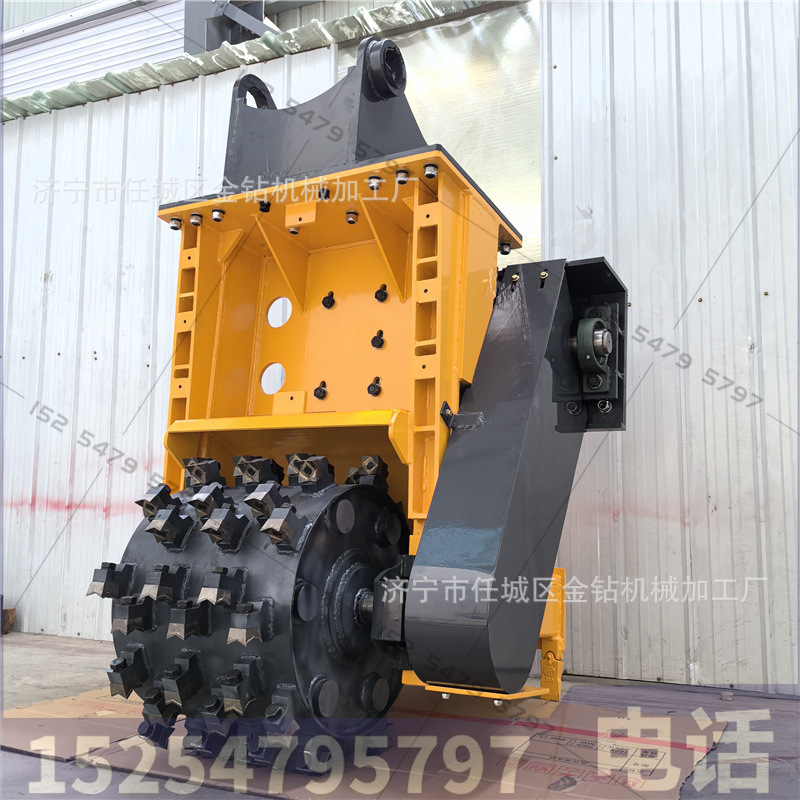 出口棕榈园挖机液压碎木机 碎草机灌木树干粉碎机 砍伐油棕榈设备