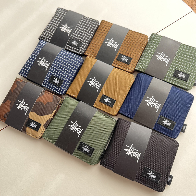 Xitu short wallet, Oxford cloth short coin purse, card holder, foldable casual wallet Xitu short wallet, Oxford cloth short coin purse, card holder, foldable casual wallet