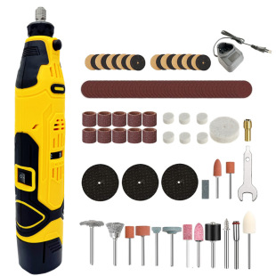 Cross-border 12V speed regulating mini grinding machine micro electric drill removable battery wireless engraving machine grinder drilling machine