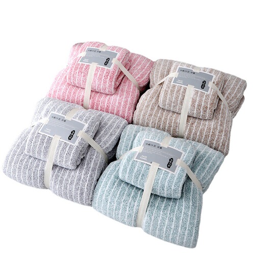 Towel and bath towel two-piece set, one-piece set, thickened gift bath towel, adult beach towel manufacturer, wholesale one piece drop shipping
