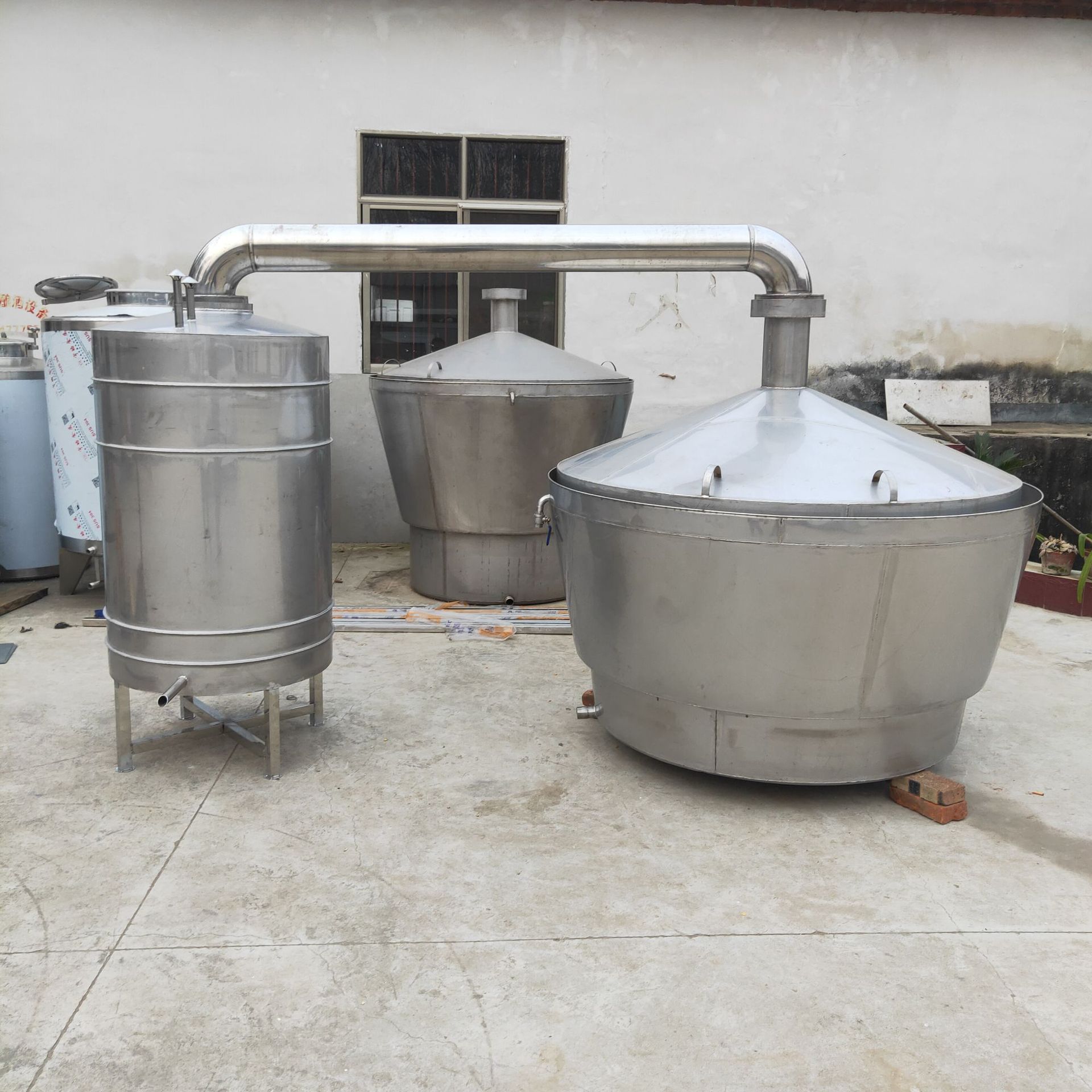 双层家用不锈钢白酒整套酿酒设备 固态液态发酵蒸煮酿酒吊锅