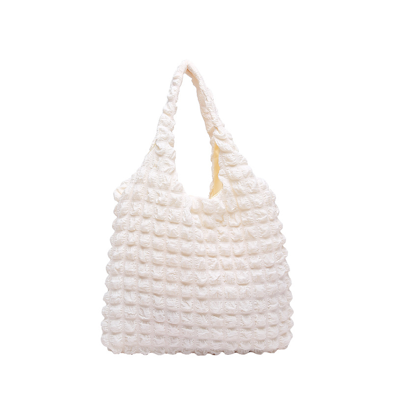 Nuevo ins mujer caramelo bolso de nube de color extranjero bolso de soplado 2024 nuevo canvas simple bolso de hombro