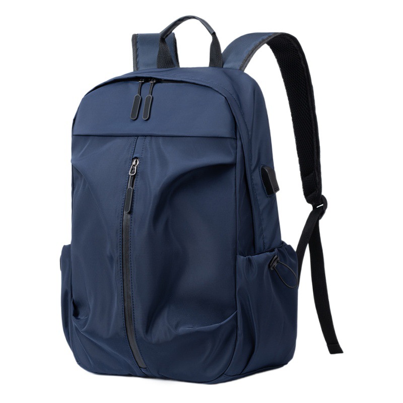 Mochila de viaje sencilla cuidadosamente seleccionada, bolso de ordenador informal a la moda para hombre, bolso escolar para estudiantes de secundaria Trendyy con logotipo impreso