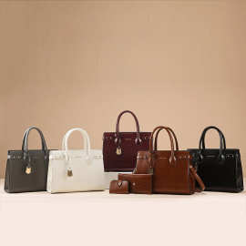 跨境女包2025新款时尚简约单肩包多件套通勤潮气质手提包handbags