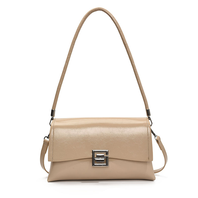 2025 nuevo bolso axilar de alta calidad bolso retro ocio de moda nicho pequeño bolso de cera de lujo ligero