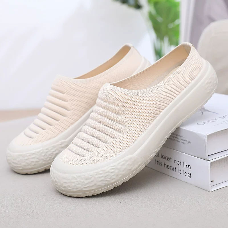 Summer breathable slide, slippers platform for leisure, fashionable universal shoes for mother
