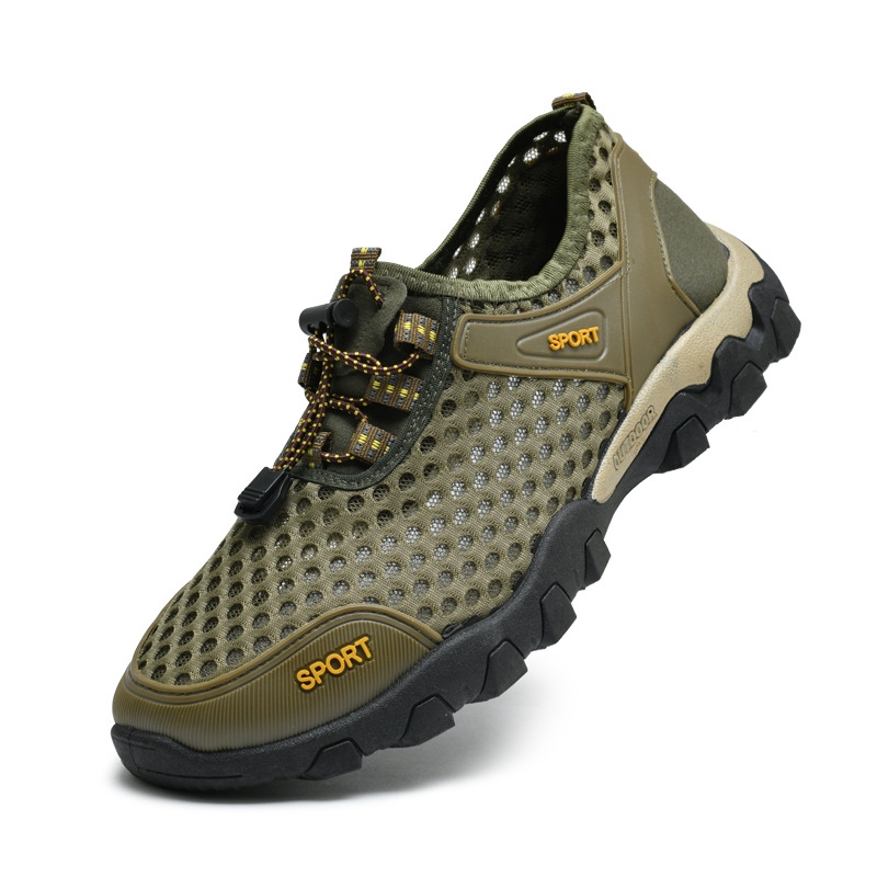 Wading 2025 Mesh Stream Trekking Breathable Hiking Men's Sports Casual Trendy Shoes_voghion.com