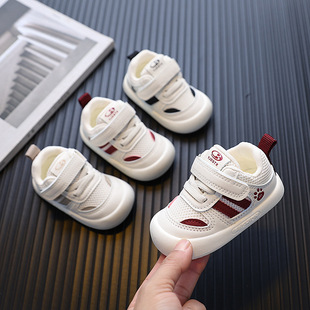 Spring 2025 New Baby Toddler Shoes 0-1-2 Years Old Soft Bottom Baby Mesh Shoes Breathable Casual Board Shoes for Boys and Girls