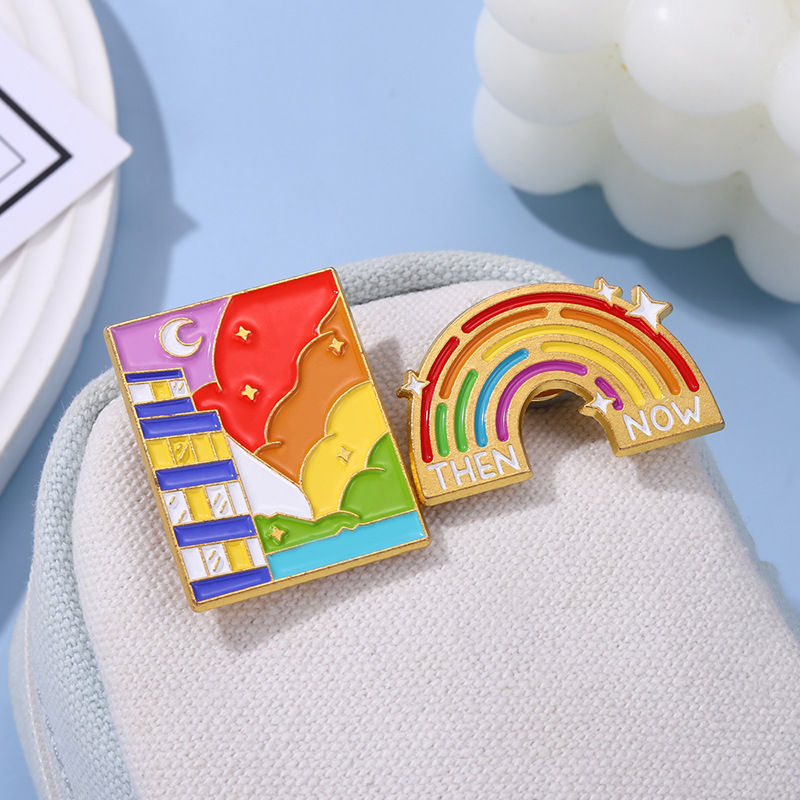 Fashion Rainbow Alloy Plating Unisex Brooches display picture 5