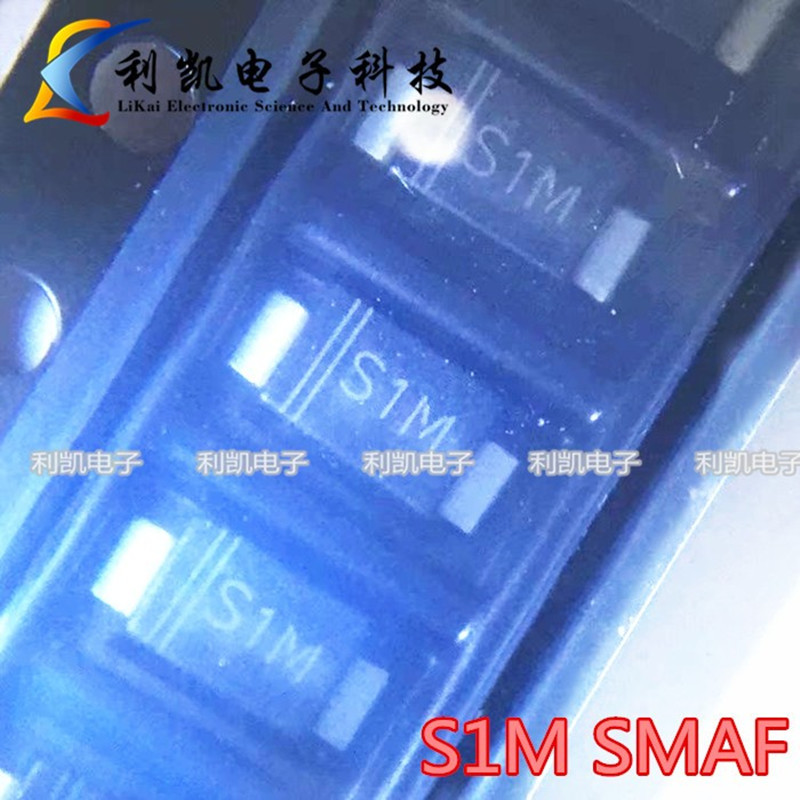 厂家直营 S1M SMAF 贴片S1MF 1A 1000V 1N4007F 超薄整流二极管