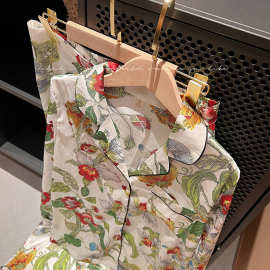 清款！秋天的第一朵花长袖睡衣女春秋款网红爆款ins风家居服