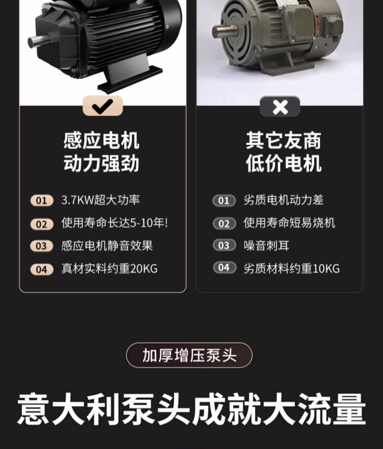 Customized cross-border Black Cat high-pressure car washer 220V commercial high-power trolley-type cleaning machine for yard cleaning