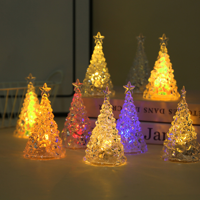 Christmas Tree Night Light Mini Candle Light Creative Star Christmas Tree Luminous Ornament Bedroom Night Light Decorative Light Christmas Tree Night Light Mini Candle Light Creative Star Christmas Tree Luminous Ornament Bedroom Night Light Decorative Light