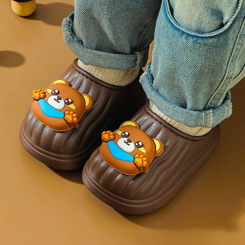 Zapatillas de algodón para niños invierno bebés bolsas cálidas de peluche zapatillas de algodón lindas para niñas y niños zapatillas de algodón caseras