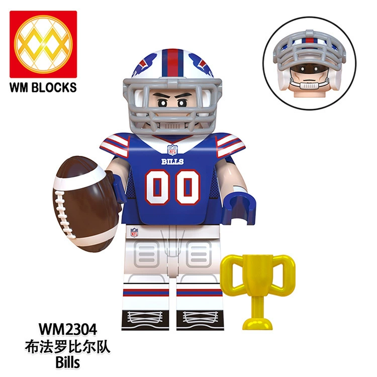 WM 6133 серия Rugby, детский собранный набор строительных блоков и плиток, игрушки в сумке, смешанная партия 2303-2310