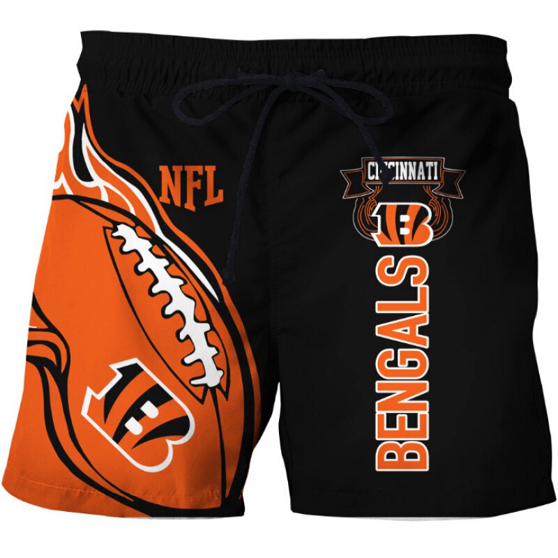 Foreign trade fans men's digital printing beach pants with pockets rugby shorts NFL shorts 32 teams