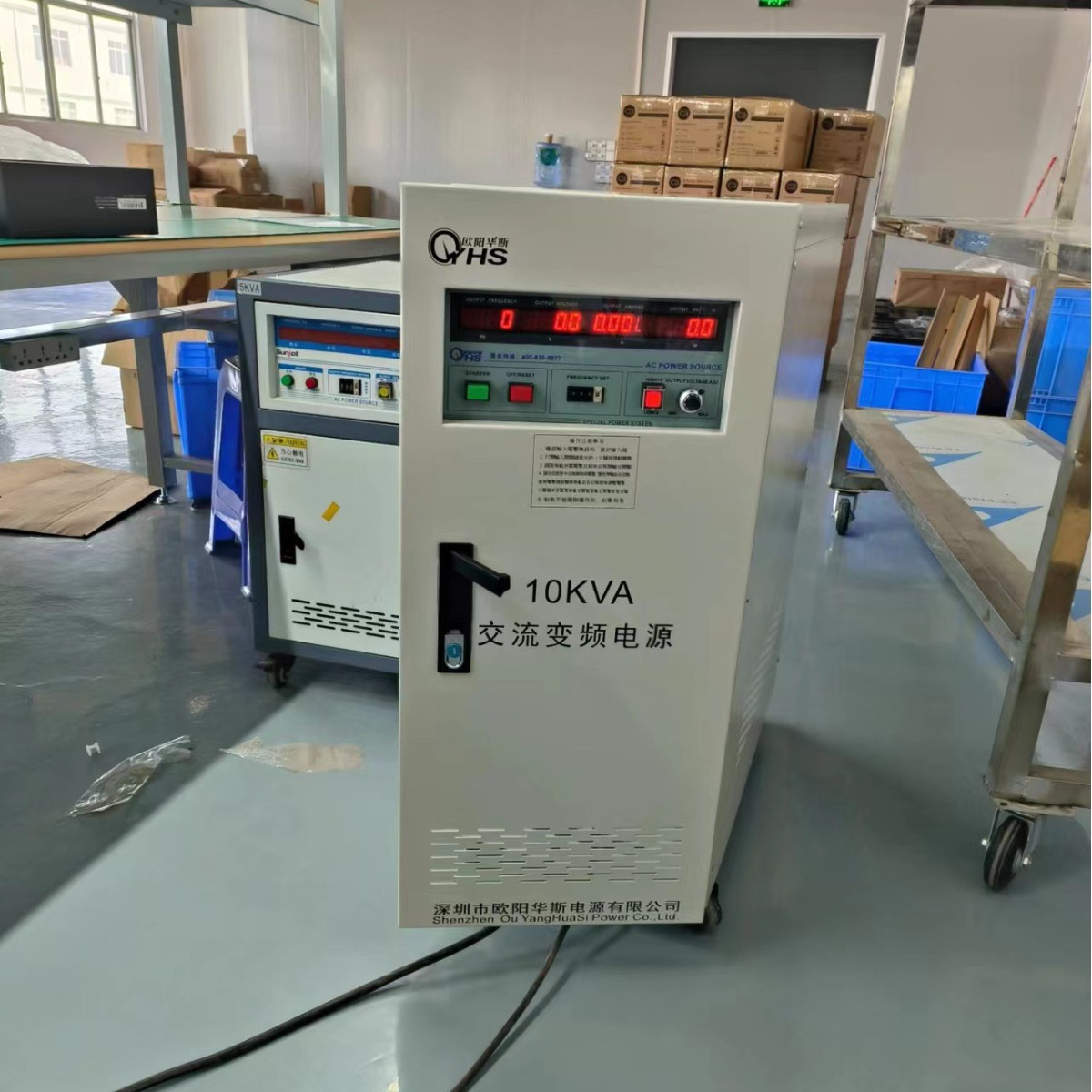 ŷ����˹10KVA��Ƶ��Դ�����230V 60HZ�����Գ��ڴ���Ͳ��Ʒ