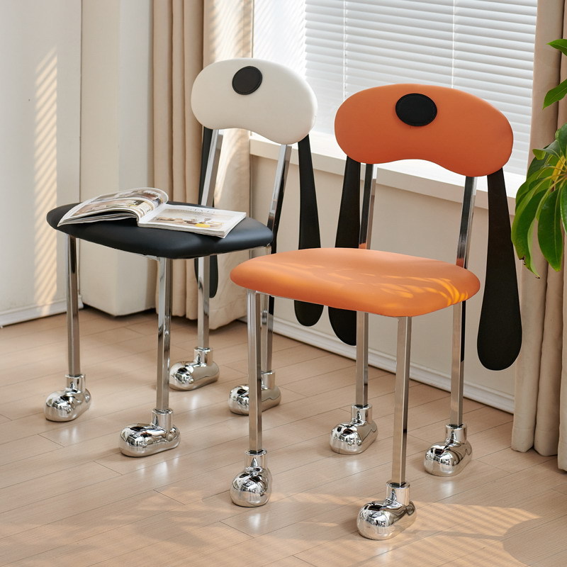 Second-Hand Dog ​​Backrest Chair Dining Chair Makeup Home Bedroom Children's Room Designer Dining Table Cute Cartoon Chair