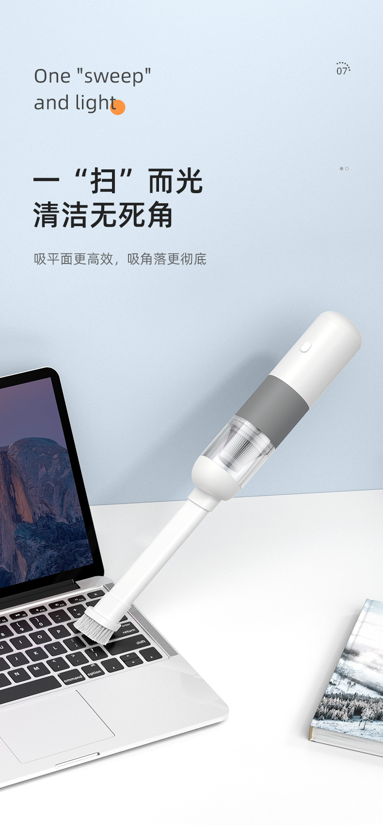 New cross-border mini handheld car household two-in-one vacuum cleaner wireless portable high-power mute vacuum cleaner