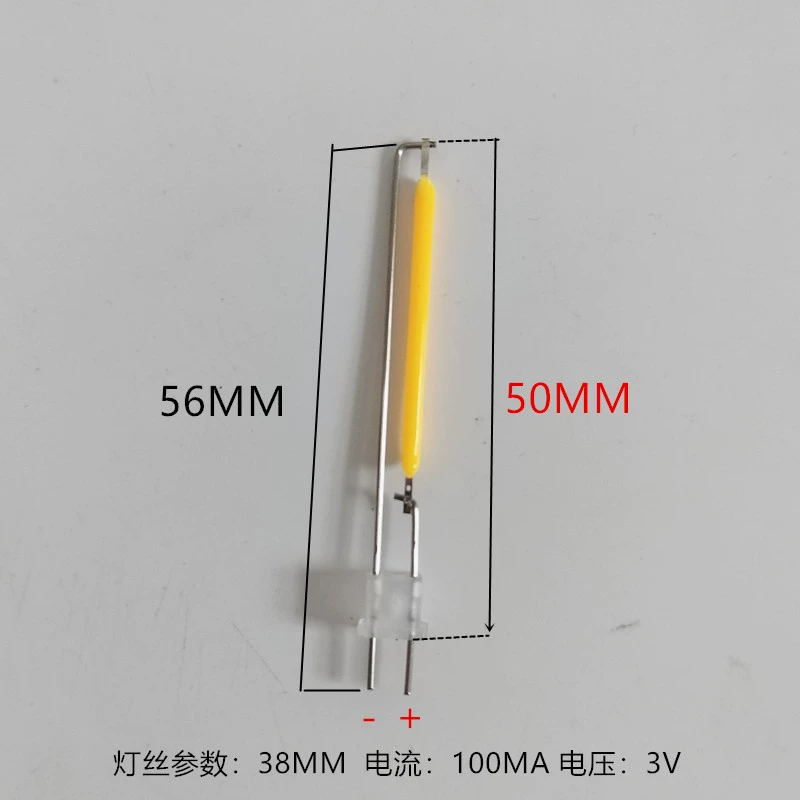 Светодиодная лампа с керамической нитью 38 мм, теплый свет 3 В, дисплей 80 с позиционированием, простой в установке солнечный наземный гирляндный светильник