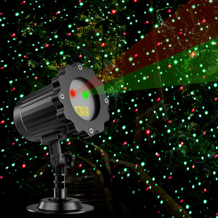 Cross-Border Starry Sky Red and Green Laser Light Christmas Decorative Light Outdoor Waterproof Lawn Light Stage Laser Light