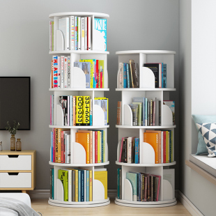 Rotating Bookshelf Floor Space-saving Children's Picture Book Rack Simple Bookcase Baby Bookshelf Student Storage Chapter