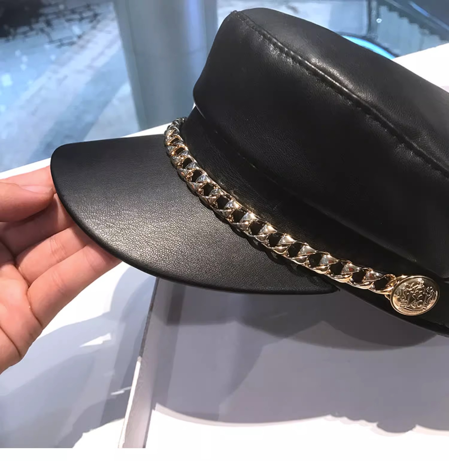 Women's Elegant Business Basic Solid Color Wide Eaves Beret Hat display picture 4