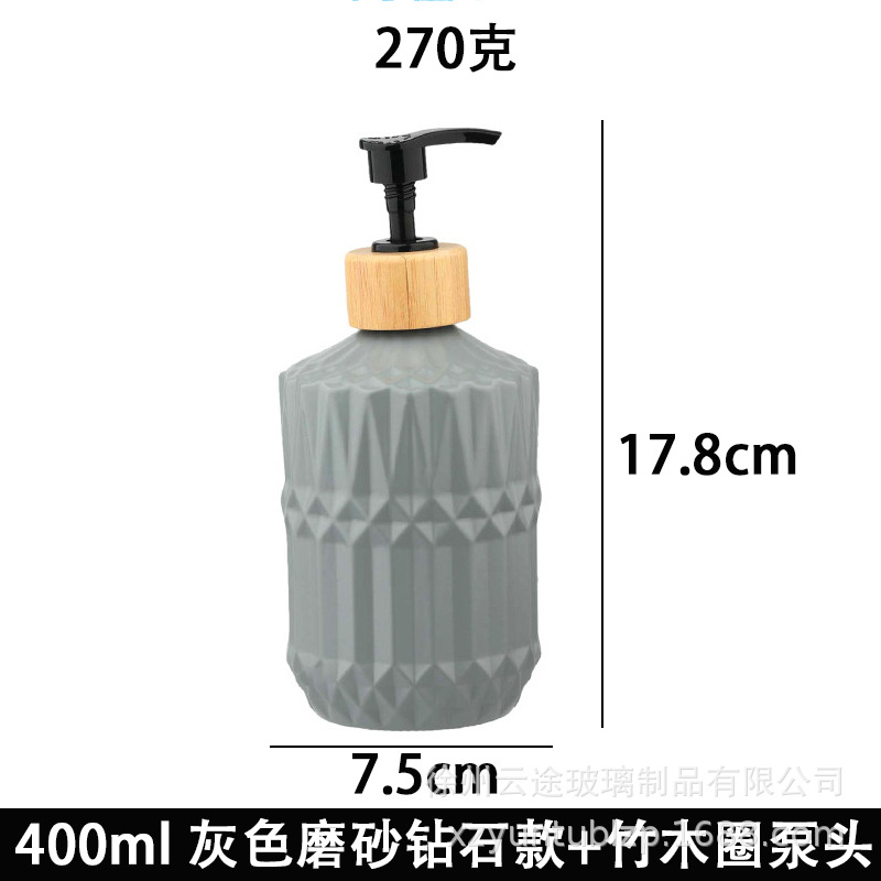 Dispensador de Jabón Líquido de Vidrio a Presión para Baño image 30