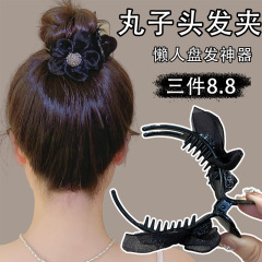 女性用ボールヘッドクリップ、夏のヘアアクセサリー、ハイポニーテールヘアクリップ、ヘアアーティファクト、2025新しいハイエンドヘアアクセサリーヘアクリップ