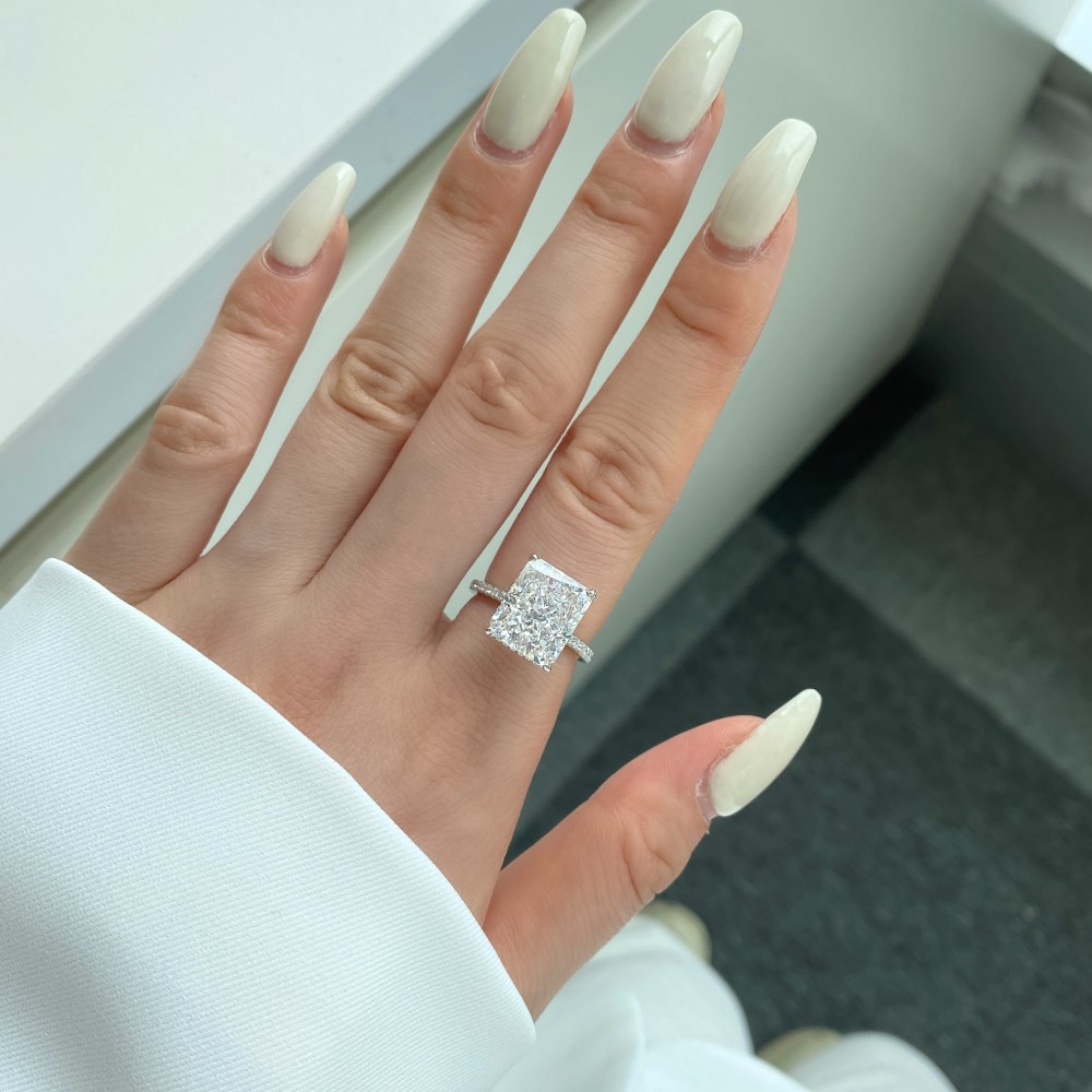 Fashion Geometric Sterling Silver Plating Zircon Rings 1 Piece