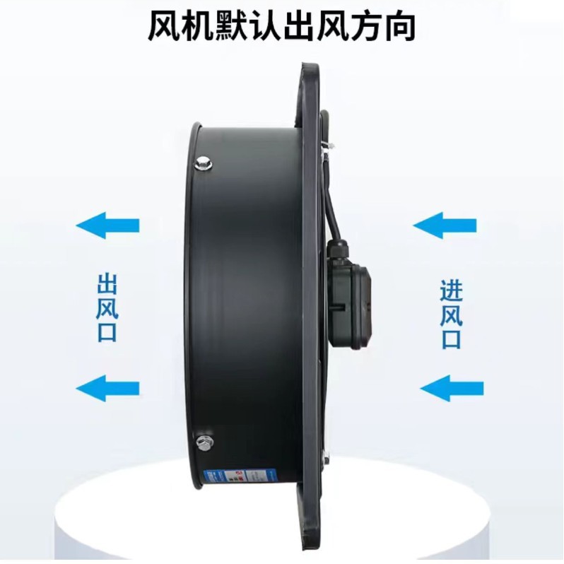 Ventilador industrial de flujo axial, montaje en pared